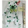 Image 1 : 2001 TY Plush Beanie Baby Bear "Clover" All Tags Mint