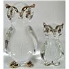 Image 2 : Lot of 6 Miniature Brass & Glass Owl Collectible Figurines