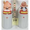 Image 1 : Rare 2 1985 Topps Garbage Pail Kids Collectible Toys - Slobby Robby 7 Damaged Don