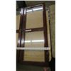 Image 2 : 2 rectangular cabinet doors, wood frames, one panel missing glass