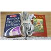 Image 1 : "Picking Roots" Poetry paperback by Carrot River, SK author, dictionary, 3 extension cables.