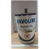 Image 1 : Texaco Havoline motor oil can 5 gallons