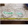 Image 1 : 2 VINTAGE GLASS BOWLS - BUBBLE GLASS & THUMB PRINT