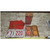 Image 2 : Vintage Road flare box (No flares), & Saskatchewan License plate