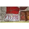 Image 4 : Vintage Road flare box (No flares), & Saskatchewan License plate