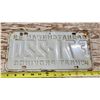 Image 6 : Vintage Road flare box (No flares), & Saskatchewan License plate