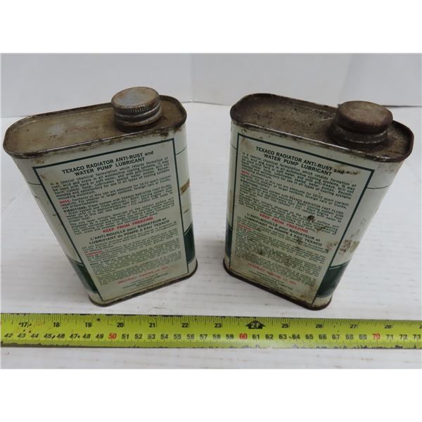 Texaco radiator Anti-rust & water pump lubricant x 2 tins - Schmalz Auctions Texaco radiator Anti-rust & water pump lubricant x 2 tins - Schmalz Auctions