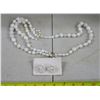 Image 1 : White "Stone" Costume Necklace & Earrings - Made in West Germany