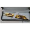Image 3 : Wooden Carved Pen & Pencil Set, Silver Colour Pen