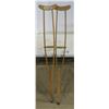 Image 1 : Antique Wooden Crutches - 52" Tall
