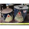 Image 1 : 2 North Star Oil LTD. Tins (1 = Imperial Gallon & 1 = 5lbs)