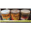 Image 1 : 3 Tins (Vogue cigarette Tobacco, Old Chum, & Black Cat)