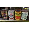 Image 1 : 4 Tins (2 Havoline, Texaco, Quaker State, Shaler Rislone