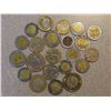 Image 1 : Assorted world coins + tokens