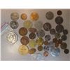 Image 1 : Assorted world coins + tokens
