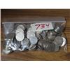 Image 1 : Assorted Nickels (2 lbs) - Picture of Coins an example of what is in bag.