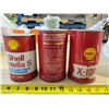 Image 2 : 3 Vintage Full Tins of Oil; 1Q Shell, 1Q KendAll, 1L Shell