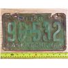 Image 1 : 1928 SK license plate