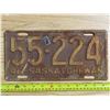 Image 1 : 1946 SK license plate