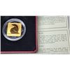 Image 2 : 2010 $3 Square Polar Bear. Sterling Silver with Gold Plating. Specimen. Housed in its original case 