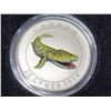 Image 3 : 2014 Tiktaalik Coloured 25 Cents. This pre-historic animal bridged the gap between land and sea. Spe