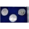 Image 2 : U.S. 1921 Complete Morgan Silver Dollar Set. 3-coin set from the Philadelphia, Denver & San Francisc