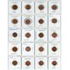 Image 1 : Lot of 20 Uncirculated Canadian Cents. Includes 1995, 1996, 1997, 1998, 1999, 2000, 2001, 2002, 2002
