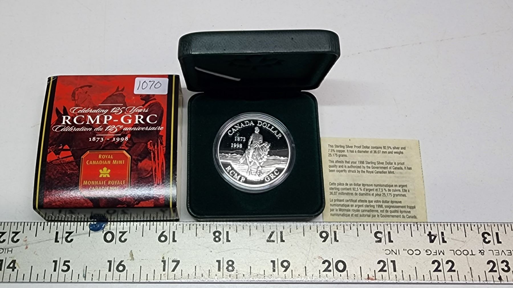 1998 RCMP Silver Dollar 125th Anniversary Of The Founding Of The RCMP 1998-rcmp-silver-dollar-125th-anniversary-of-the-founding-of-the-rcmp