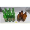 Image 1 : Vintage 7-Up and Beer Bottles