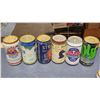 Image 2 : Set of 6 - Full, sealed beer cans - all different