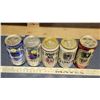 Image 2 : Set of 5 - Full, sealed beer cans - all different