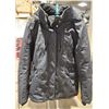 Image 1 : "Noize" Black ladies winter jacket, fur lined hood - sz XL - Great condtion