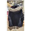 Image 8 : "Noize" Black ladies winter jacket, fur lined hood - sz XL - Great condtion