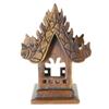 Image 3 : Teak Handcarved Spirit House on Base (CLB-207)