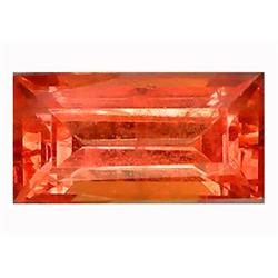  1.68ct Baguette Cut Orange Padparascha Sapphire VVS (GEM-11777)