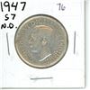 Image 1 : 1947 Straight 7 ND Canadian Fifty Cent Piece