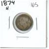 Image 1 : 1874H Canadian Ten Cent Piece