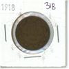 Image 1 : 1918 Canadian Large Cent Piece