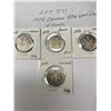Image 1 : 1972 Canada 50 Cents Half Dollar 4 pieces