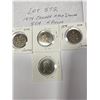 Image 2 : 1974 Canada 50 Cents Half Dollar 4 pieces