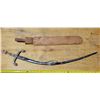 Image 1 : Curved Sword (sheath needs repair) and Bread Paddle