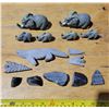Image 1 : Lot of Stone Figurines and Smooth Stones