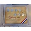 Image 2 : Legend of the Mercury Dime. 7 U.S. Silver Mercury Dimes from different Mints & decades. Housed in a 