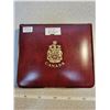 Image 3 : 1974 Double Cent Custom Set. 7-coin set with 2 Cents. BU. Housed in its maroon case with Canada stam