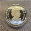 Image 3 : 2010 Selkirk $20. Famous CPR Train coin is 99.99% pure Silver. Proof with Ultra Heavy Cameo. Housed 
