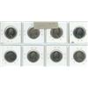 Image 2 : Lot of 8 Canadian Queen Elizabeth 50 Cents. Includes 1968, 1969, 1970, 1973, 1974, 1978 Square Jewel