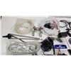 Image 7 : Huge lot of assorted cables, tv antenna, telephone cords, etc. & Blackberry Torch with accessories