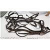 Image 2 : 3 Vintage leather, horse bridles and reins