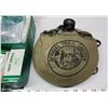 Image 4 : Metal first aid kit - bandaids, etc. Included & metal water canteen carrier