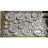 Image 2 : Large Set of Spode Dinnerware with Original Care Guide, 8 Lrg. Plates, 8 Med. Plates, 8 Sm. Plates, 